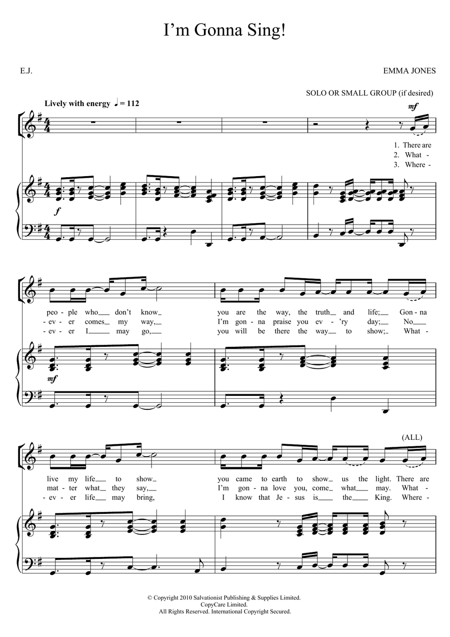 I'm Gonna Sing