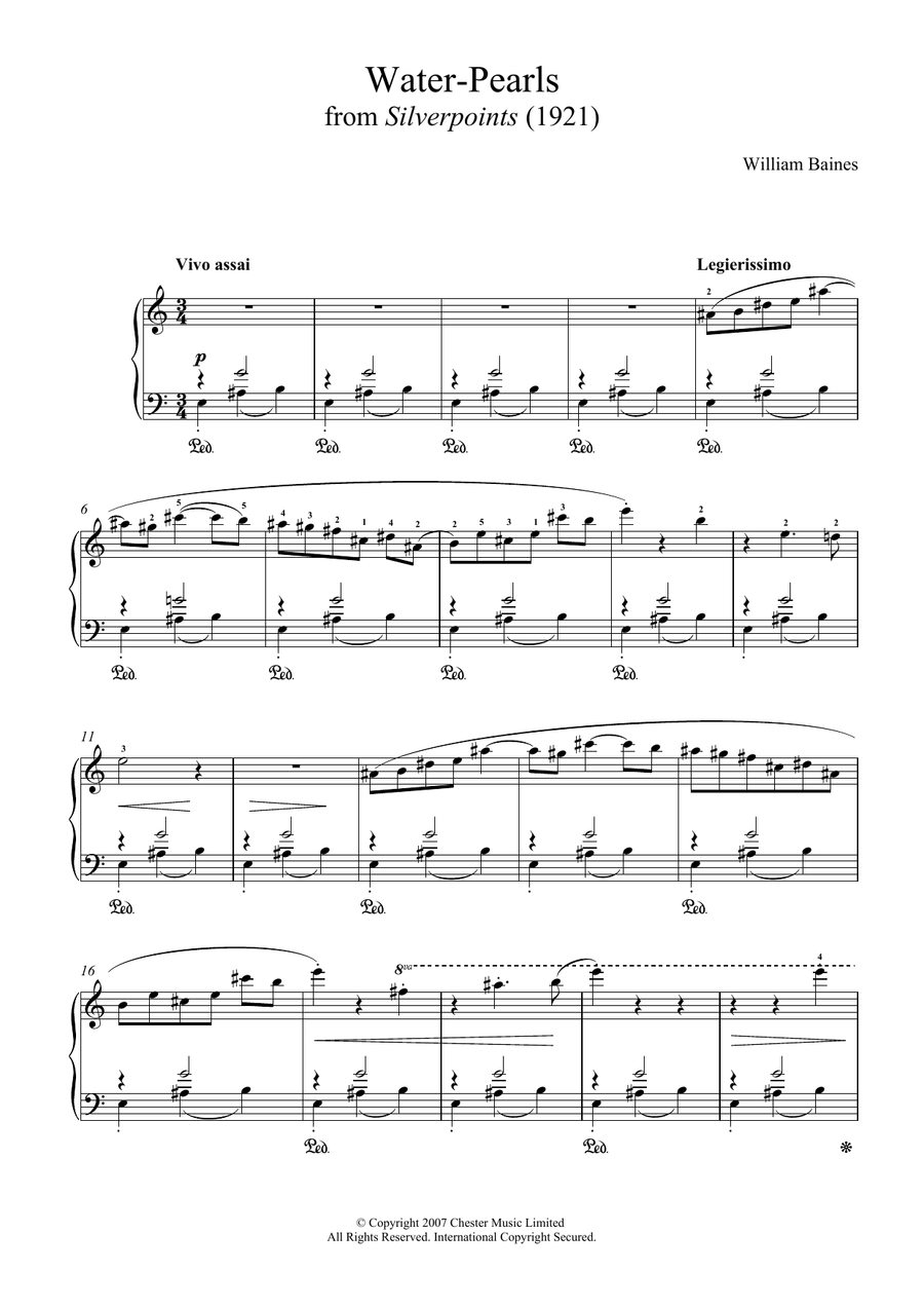 Water-Pearls (From 'Silverpoints')