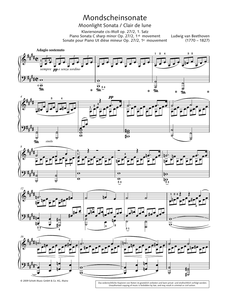 Moonlight Sonata in C-sharp minor