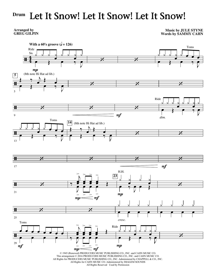 Let It Snow! Let It Snow! Let It Snow! - Drums
