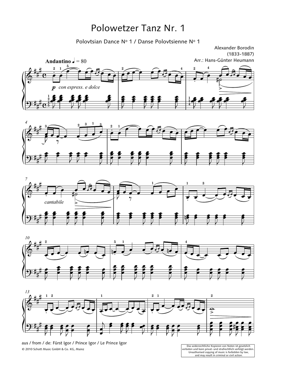 Polovtsian Dance No. 1