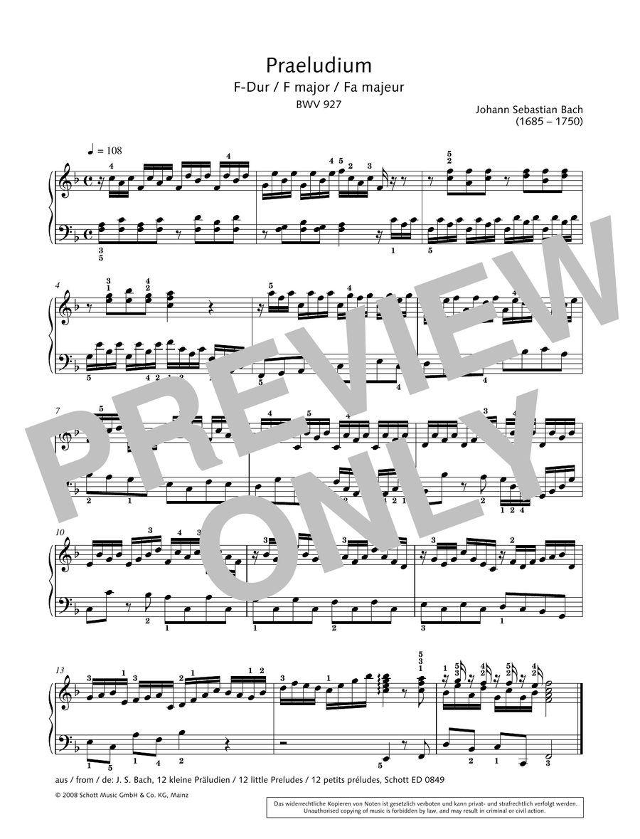 Prelude in F major