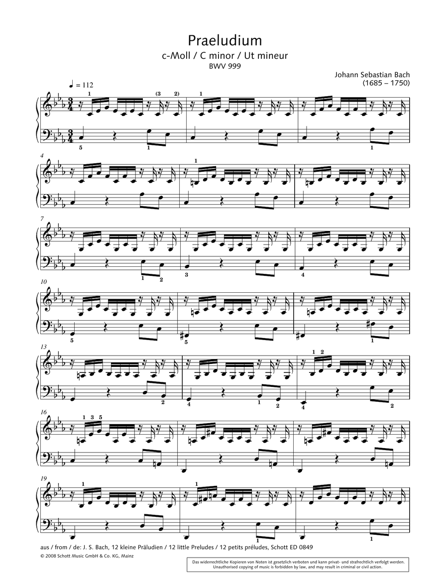 Prelude In C Minor
