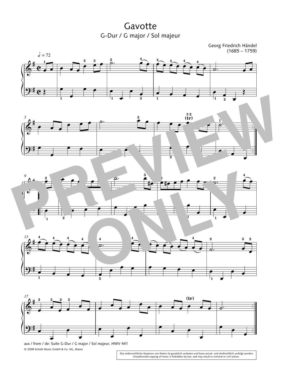 Gavotte In G Major