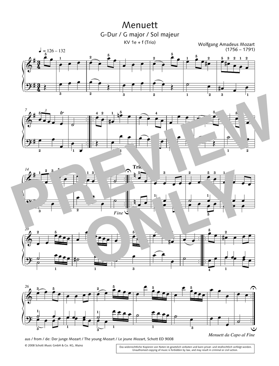 Minuet In G Major