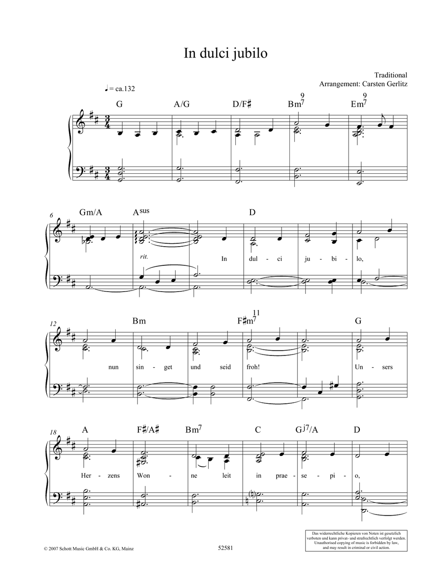 In Dulci Jubilo