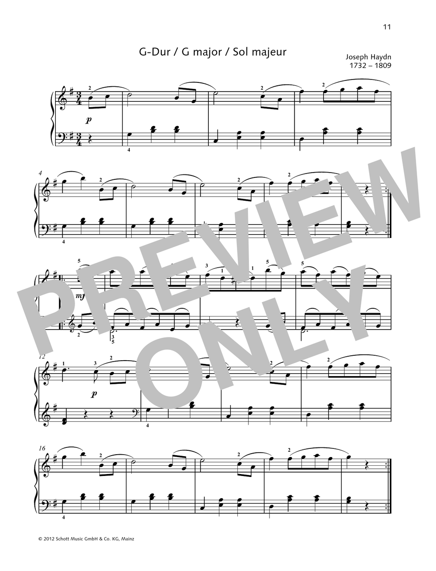 German Dance G major