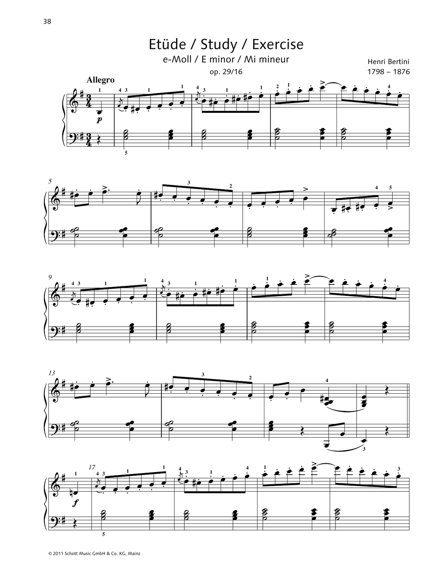 Study E minor