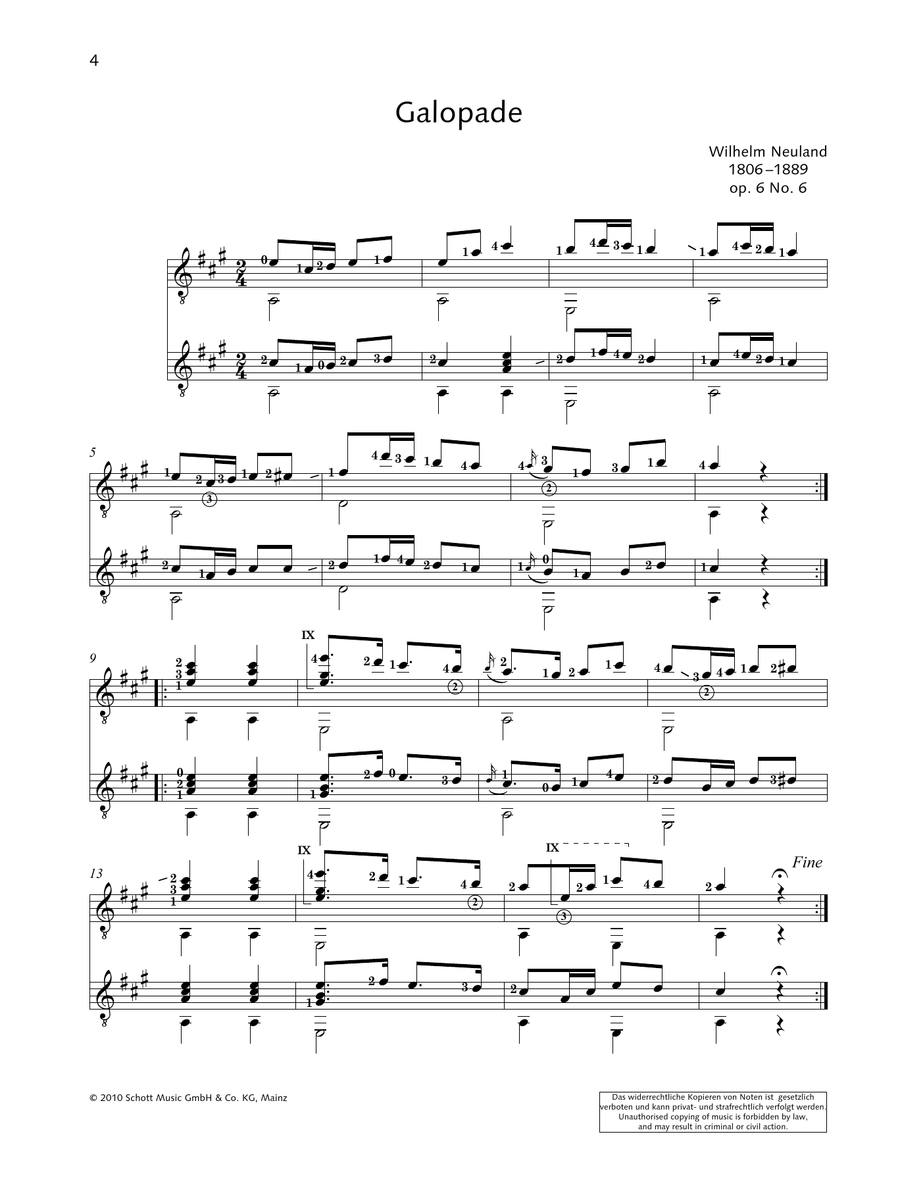 Galopade - Full Score