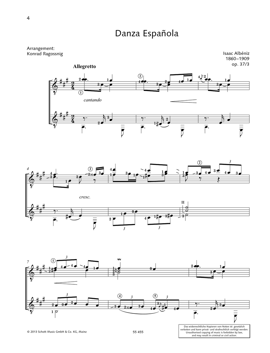 Danza Espanola - Full Score