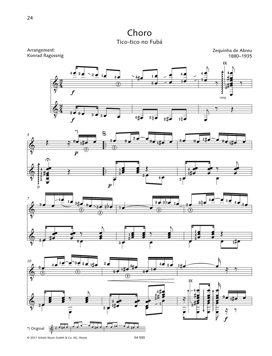 Choro - Full Score