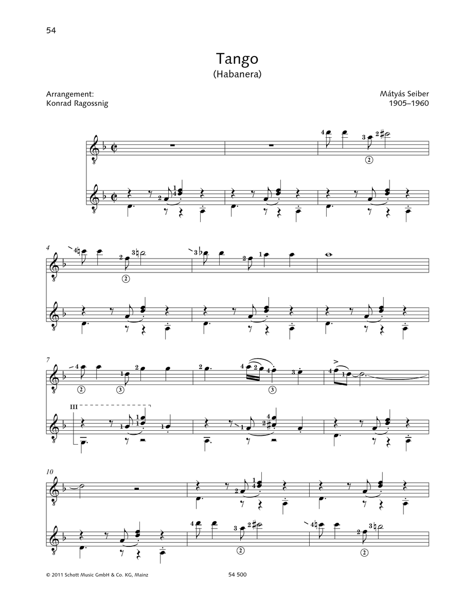 Tango - Full Score