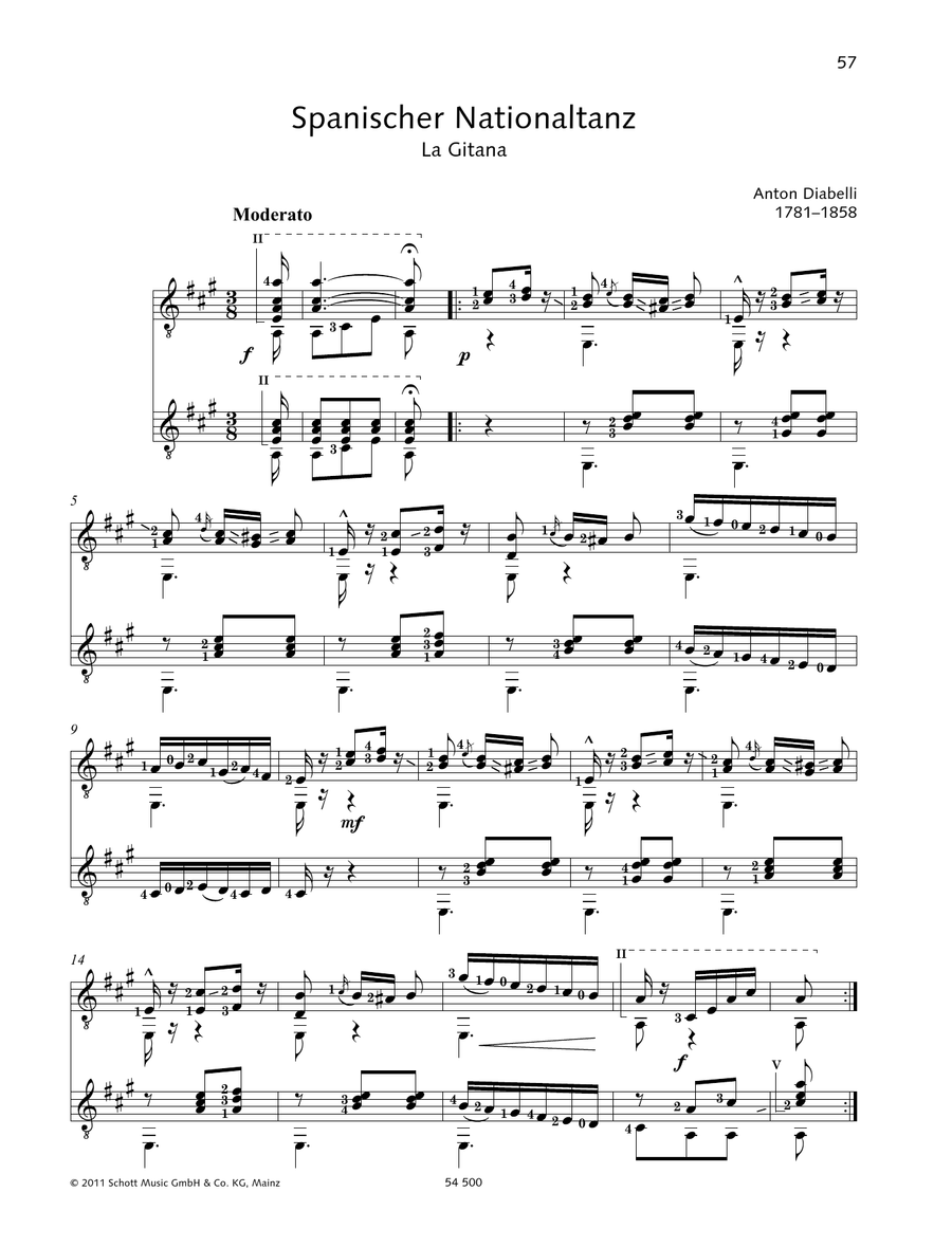 Spanischer Nationaltanz - Full Score