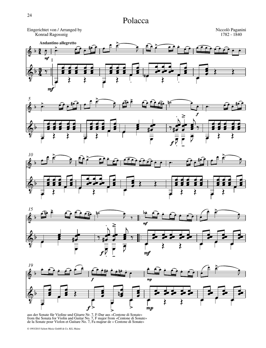 Polacca - Full Score