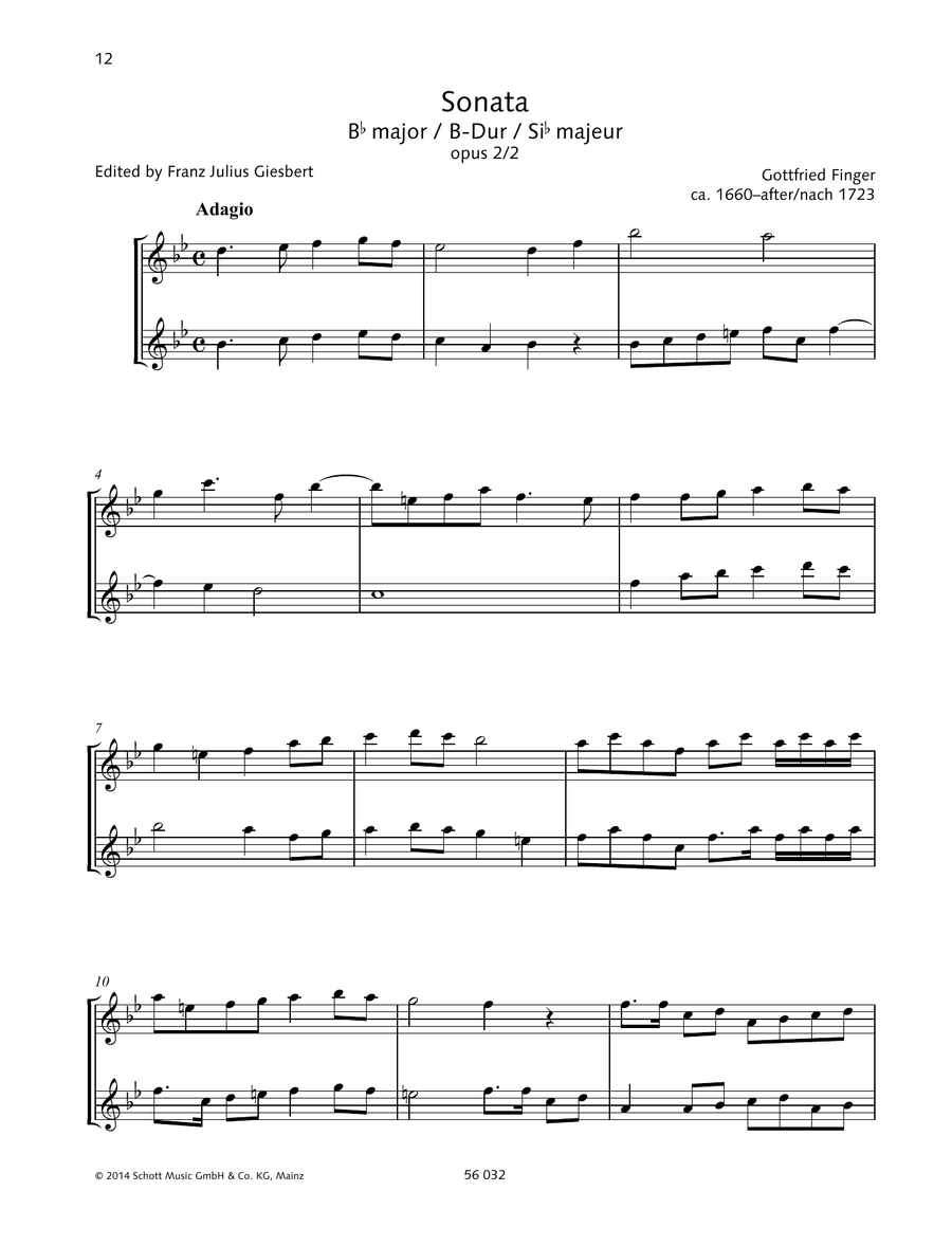 Sonata B-flat major