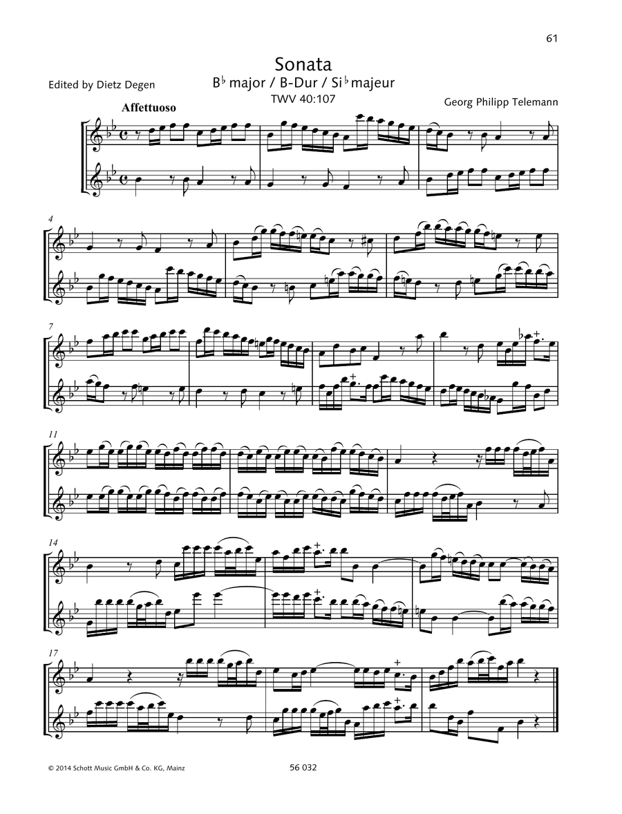 Sonata B-flat major