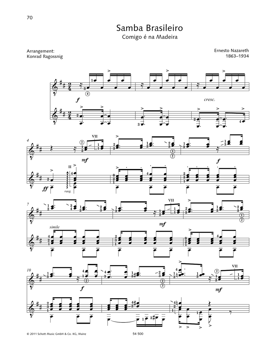 Samba Brasileiro - Full Score