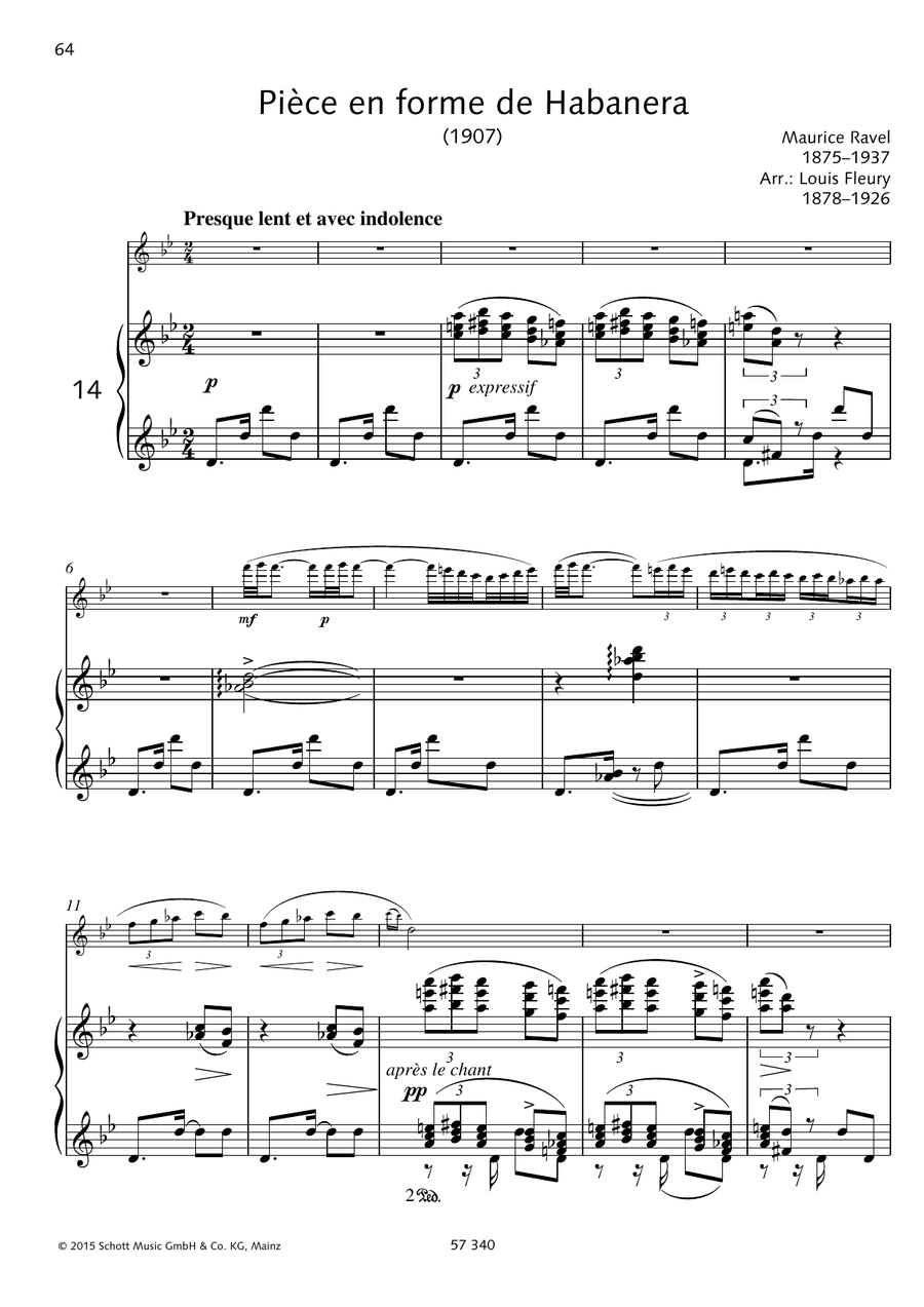 Piece En Forme De Habanera