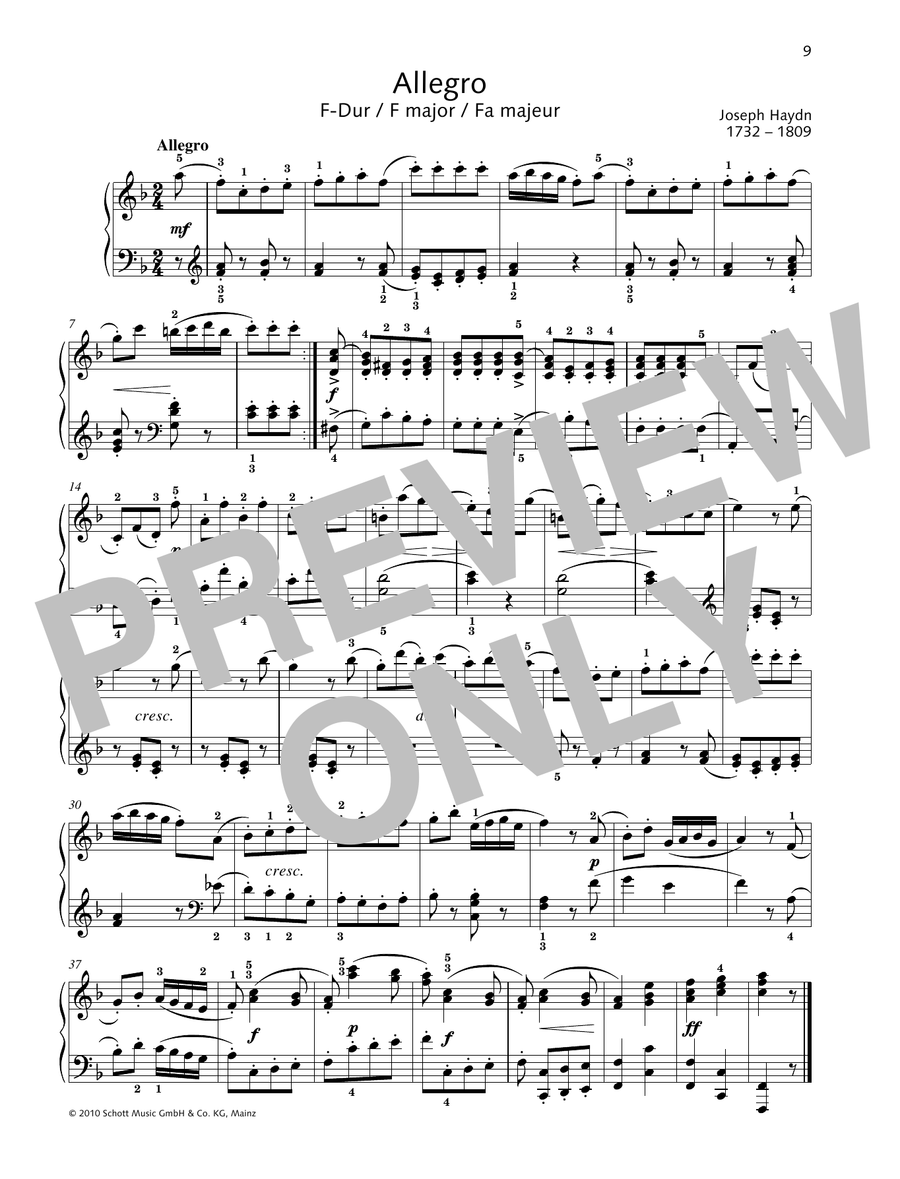 Allegro F major
