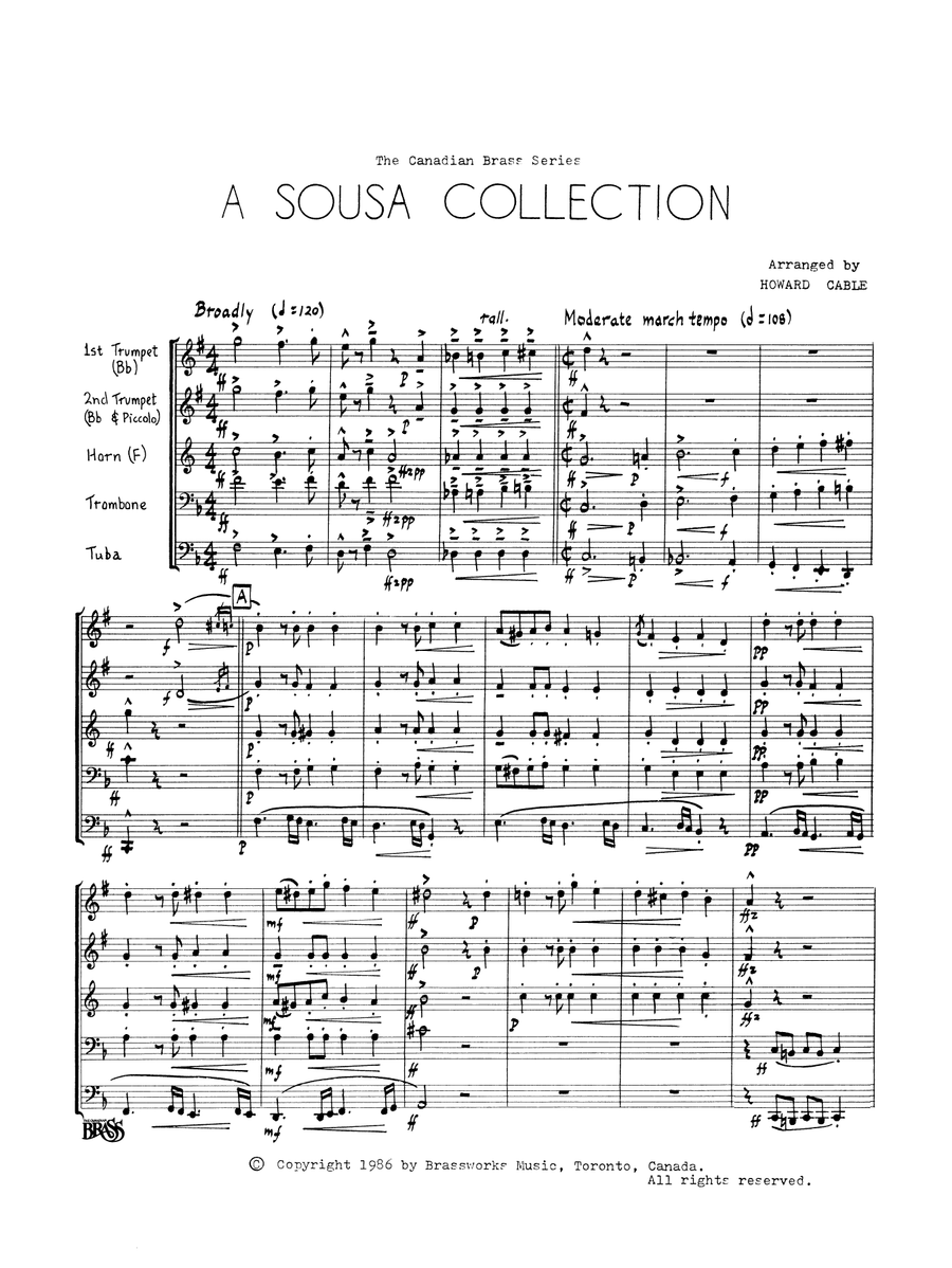 A Sousa Collection - Full Score