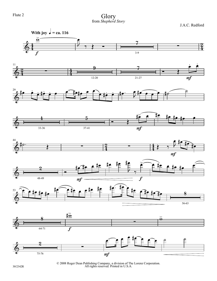 Glory - Flute 2