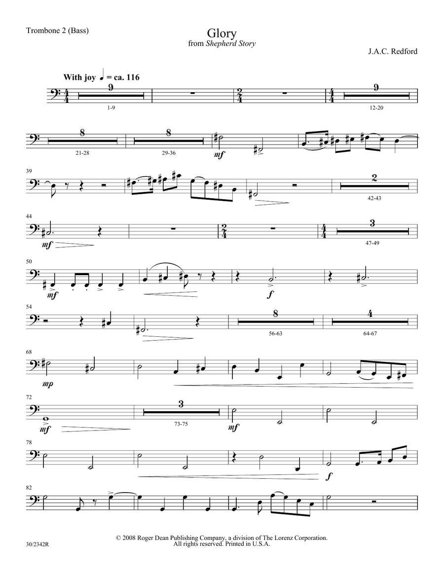 Glory - Bass Trombone 2