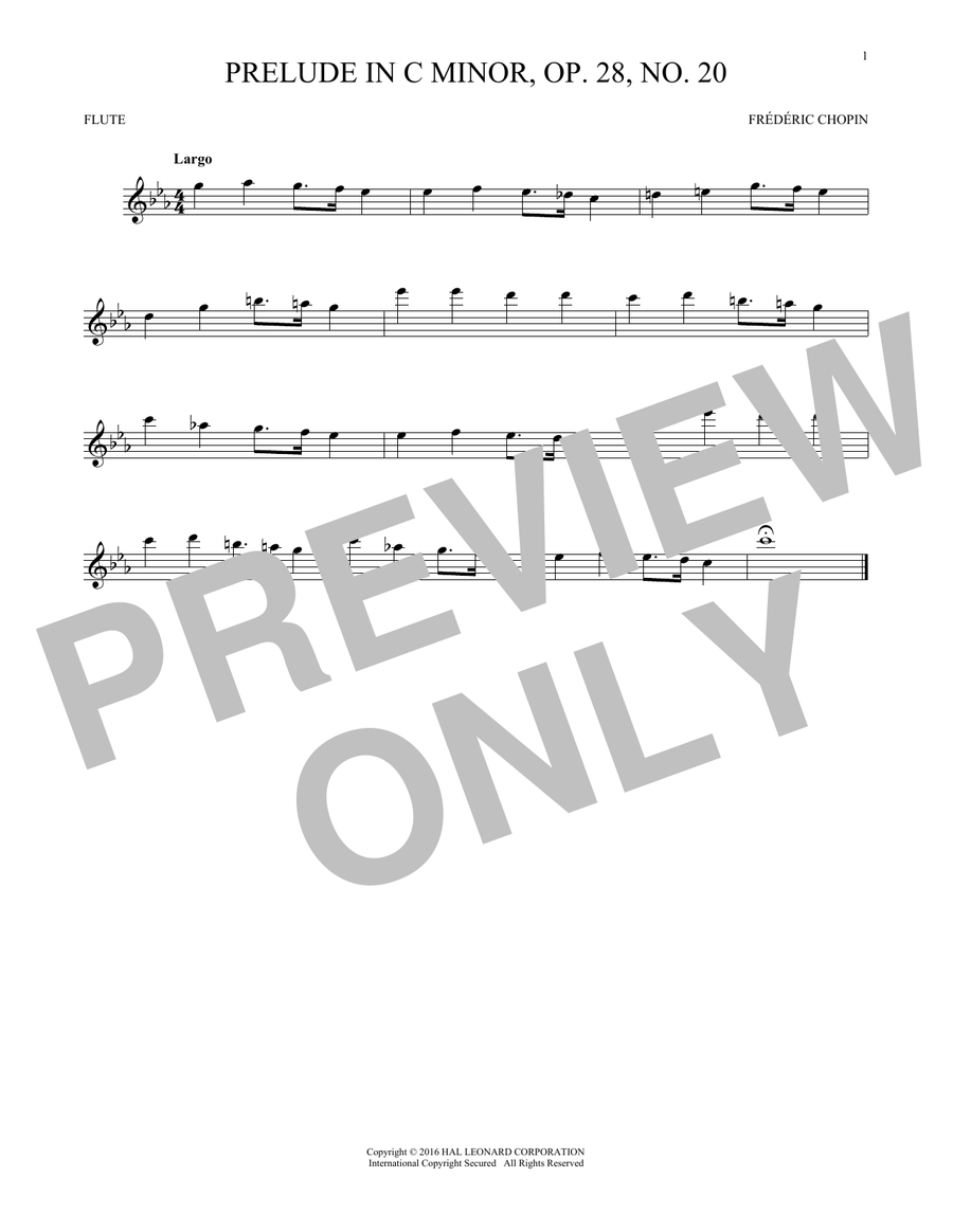 Prelude, Op. 28, No. 20