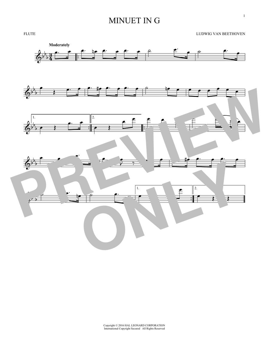 Minuet In G