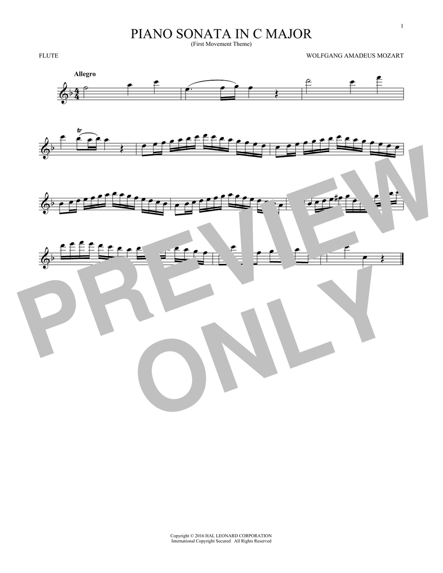 Piano Sonata In C Major
