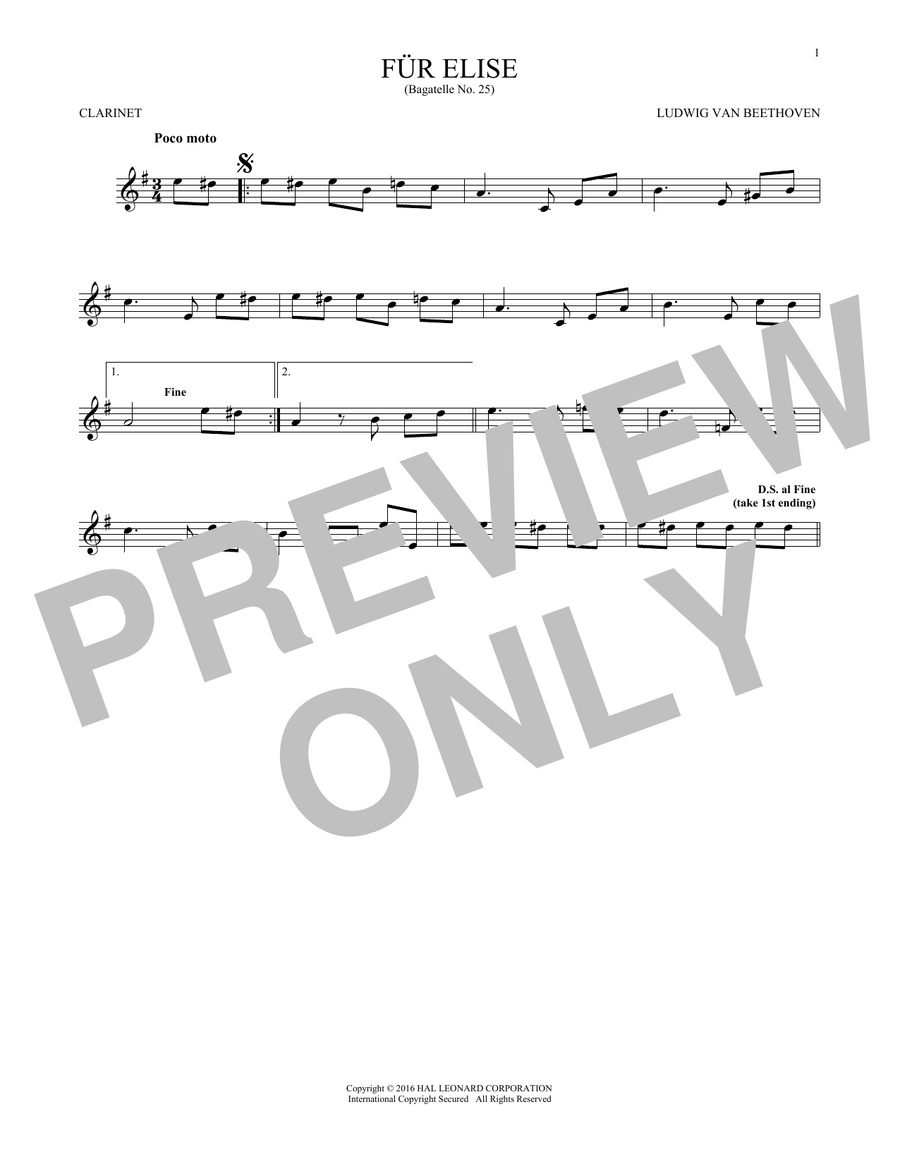 Fur Elise, WoO 59