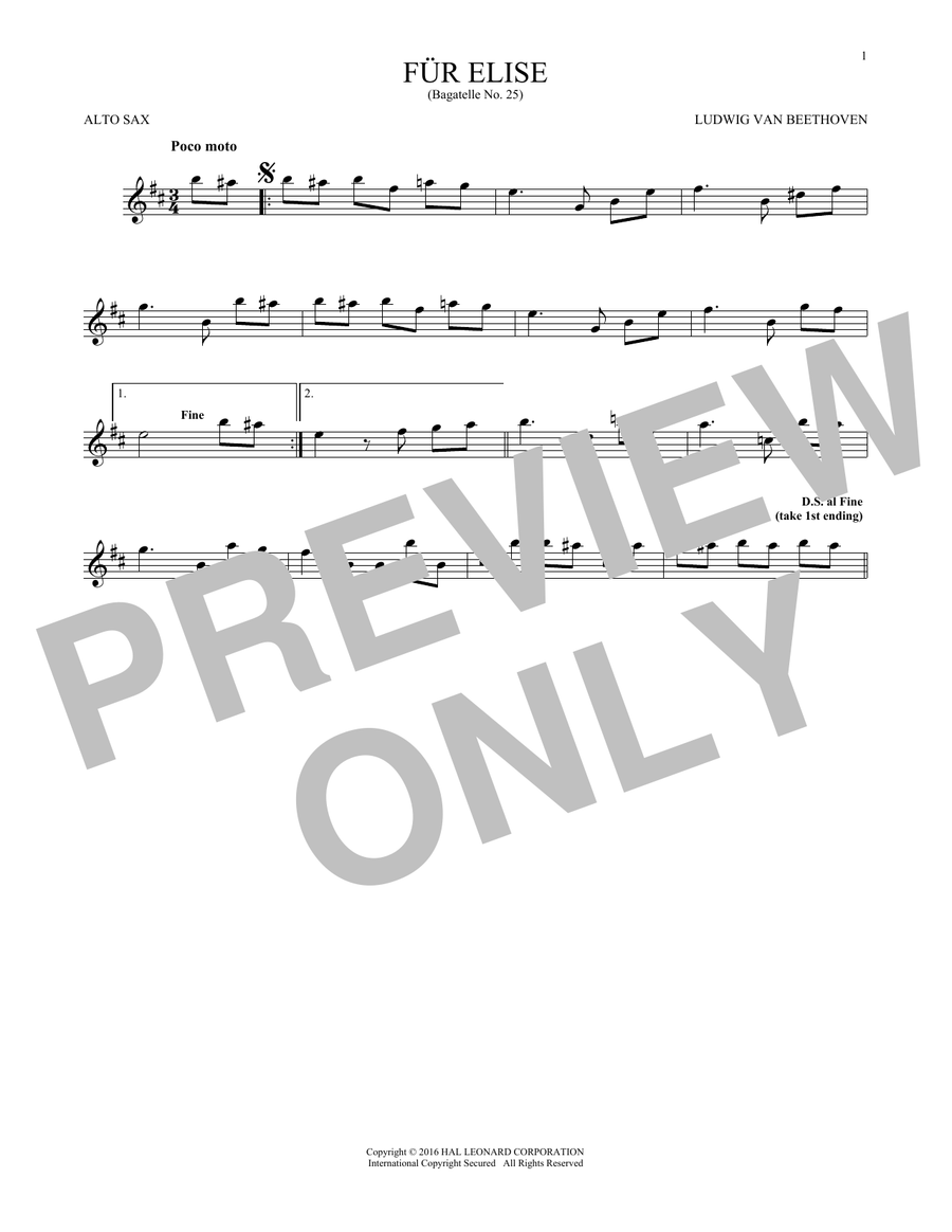 Fur Elise, WoO 59