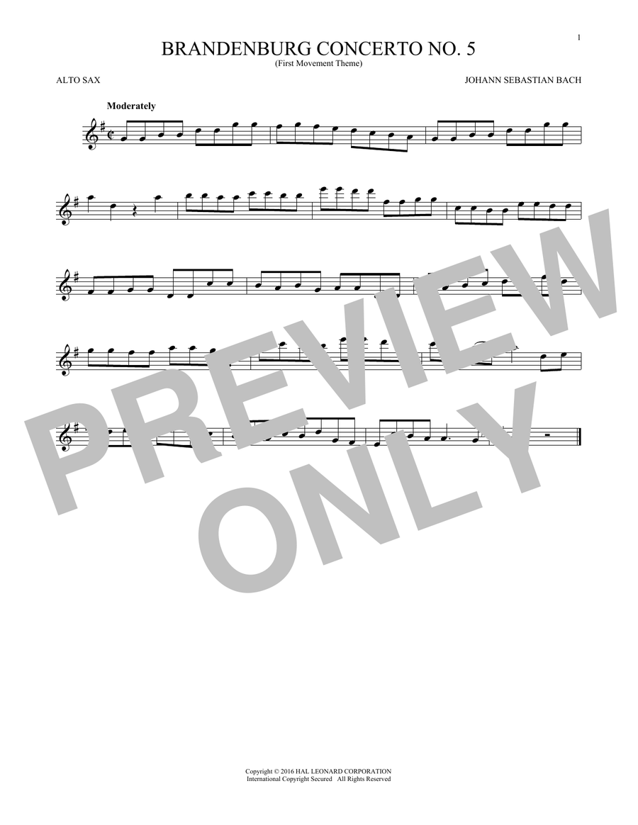 Brandenburg Concerto No. 5 (First Movement Theme)