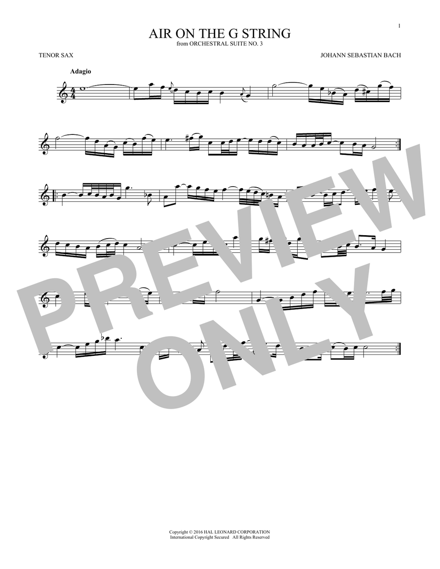 Air (Air On The G String)