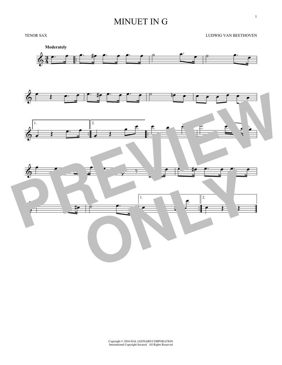 Minuet In G