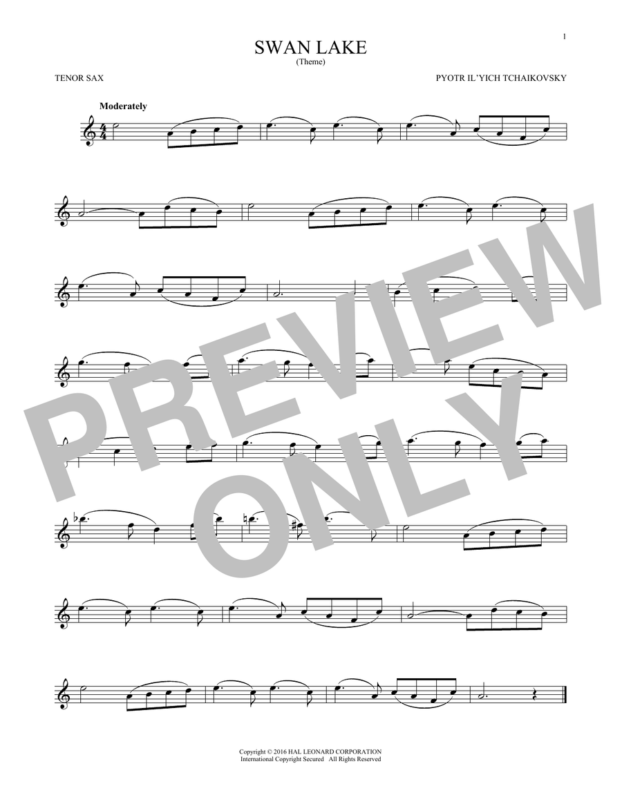 Theme From Swan Lake