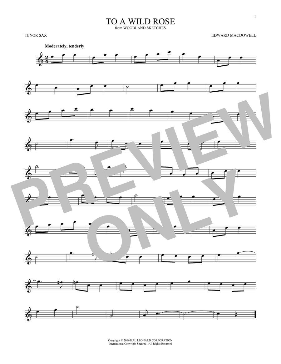 To A Wild Rose, Op. 51, No. 1