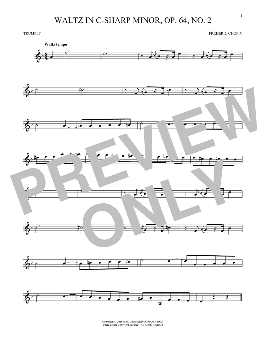 Waltz In C-Sharp Minor, Op. 64, No. 2