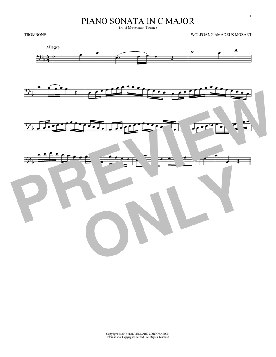 Piano Sonata In C Major