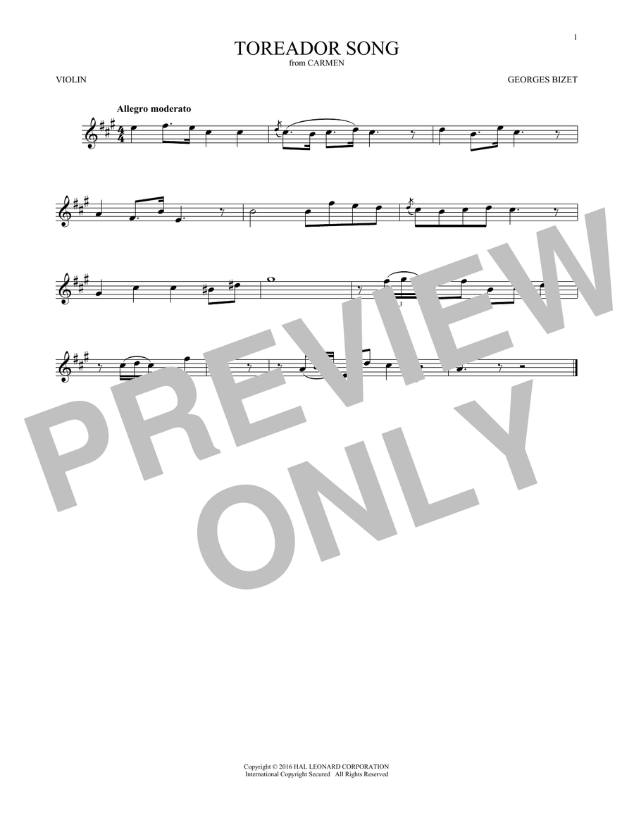 Toreador Song