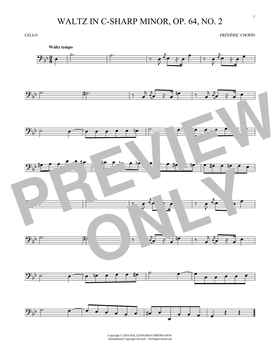 Waltz In C-Sharp Minor, Op. 64, No. 2