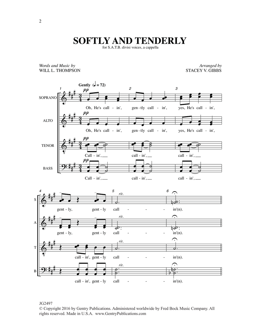 Softly and Tenderly