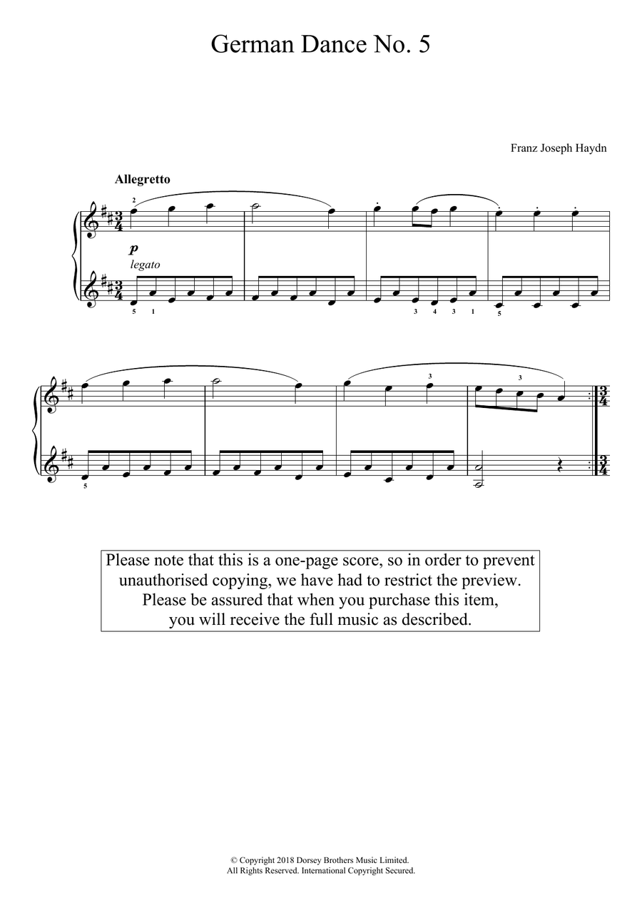 German Dance No. 5