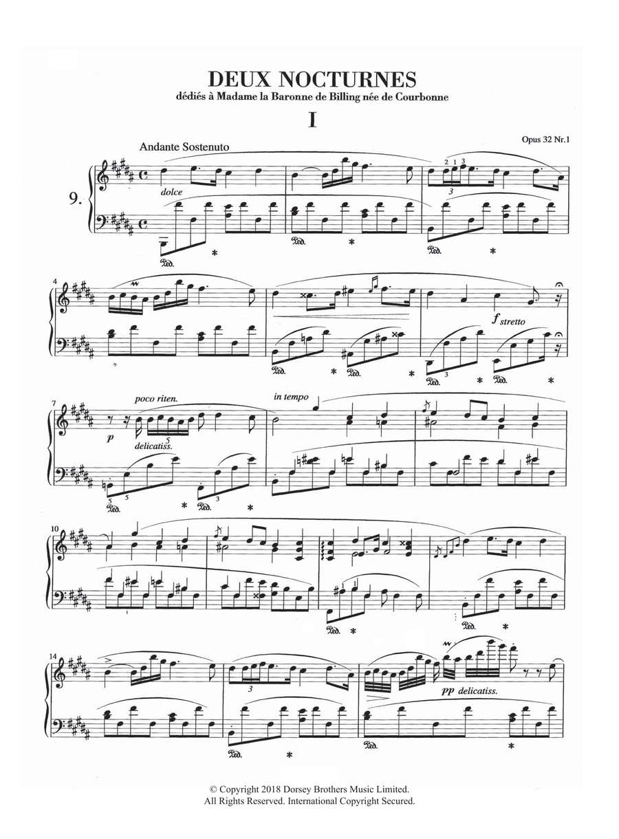 Nocturne in B Major, Op.32, No.1