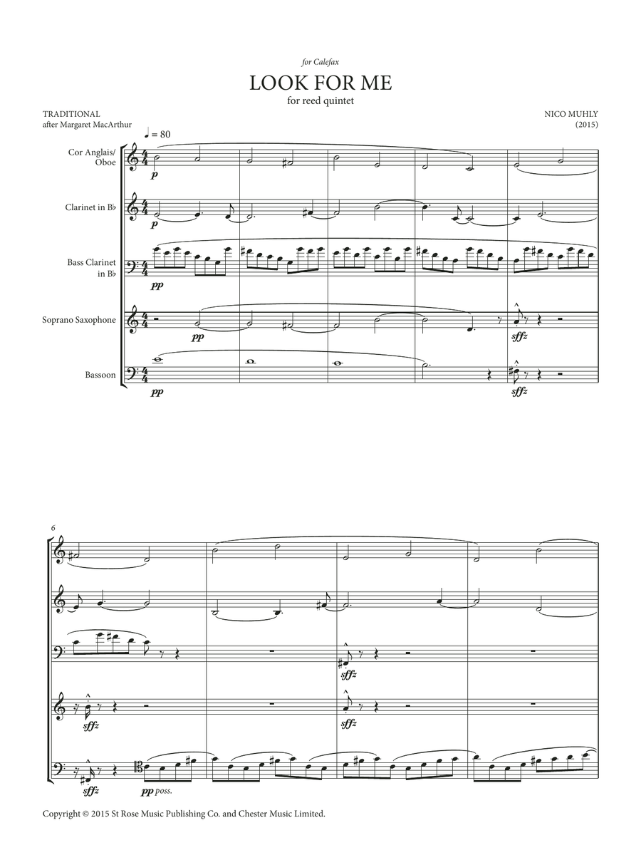 Look For Me (Score and Parts)