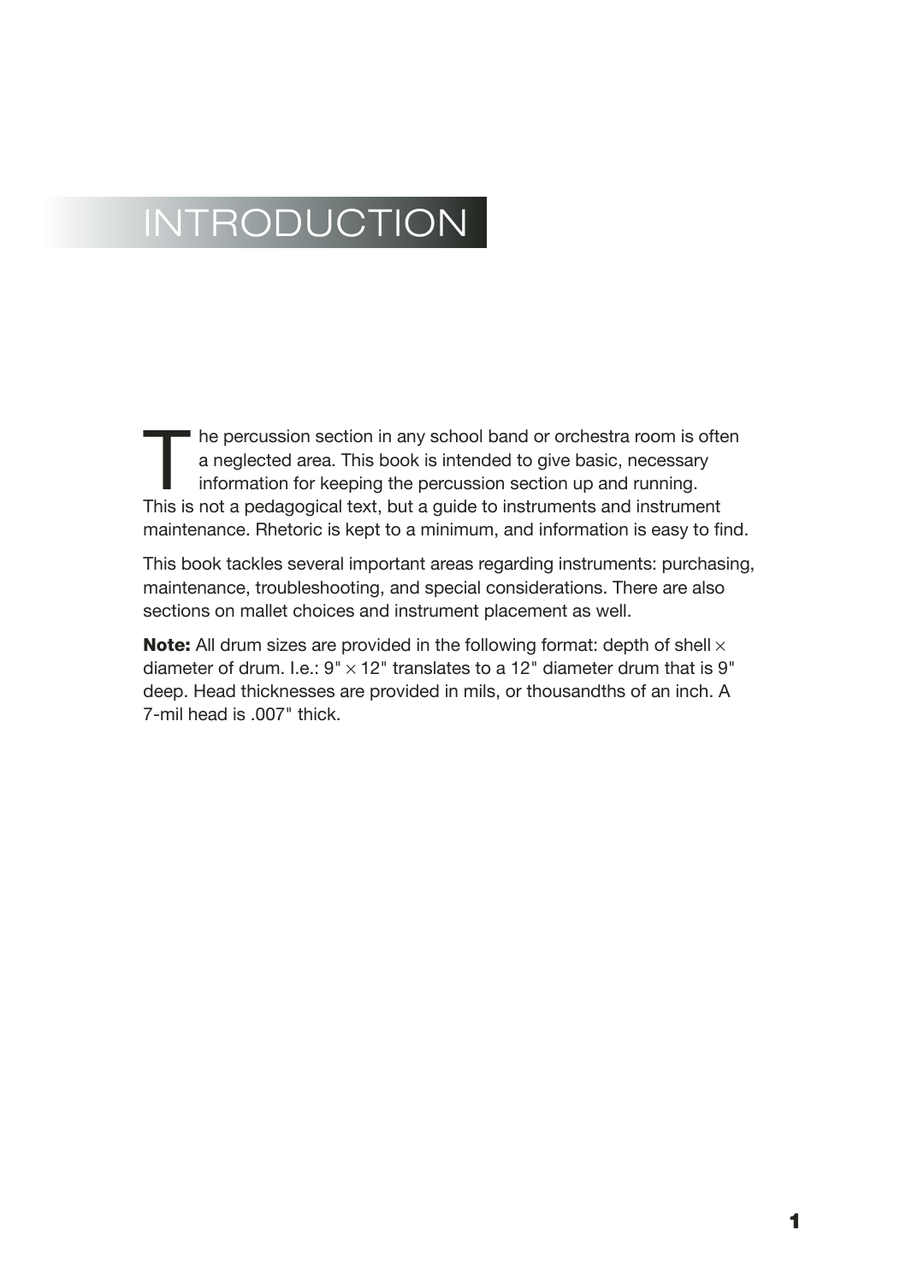 Percussion Instruments: Purchasing, Maintenance, Troubleshooting, and More