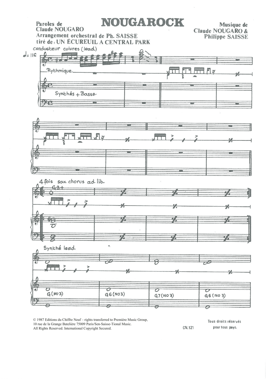 Nougarock (from "Un Ecureuil A Central Park")