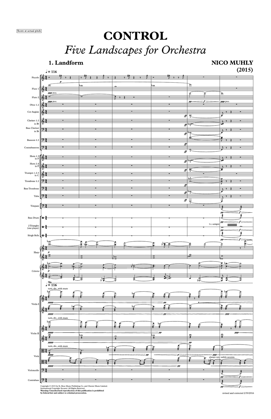 Control - Full Score