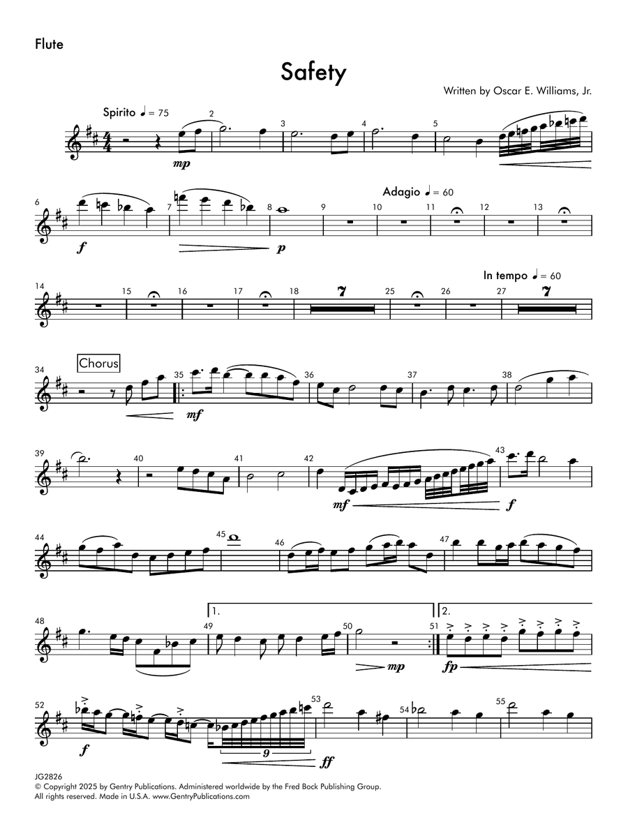 Safety - Flute