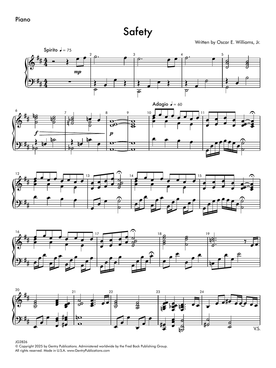 Safety - Piano