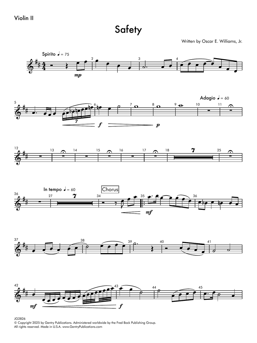 Safety - Violin 2